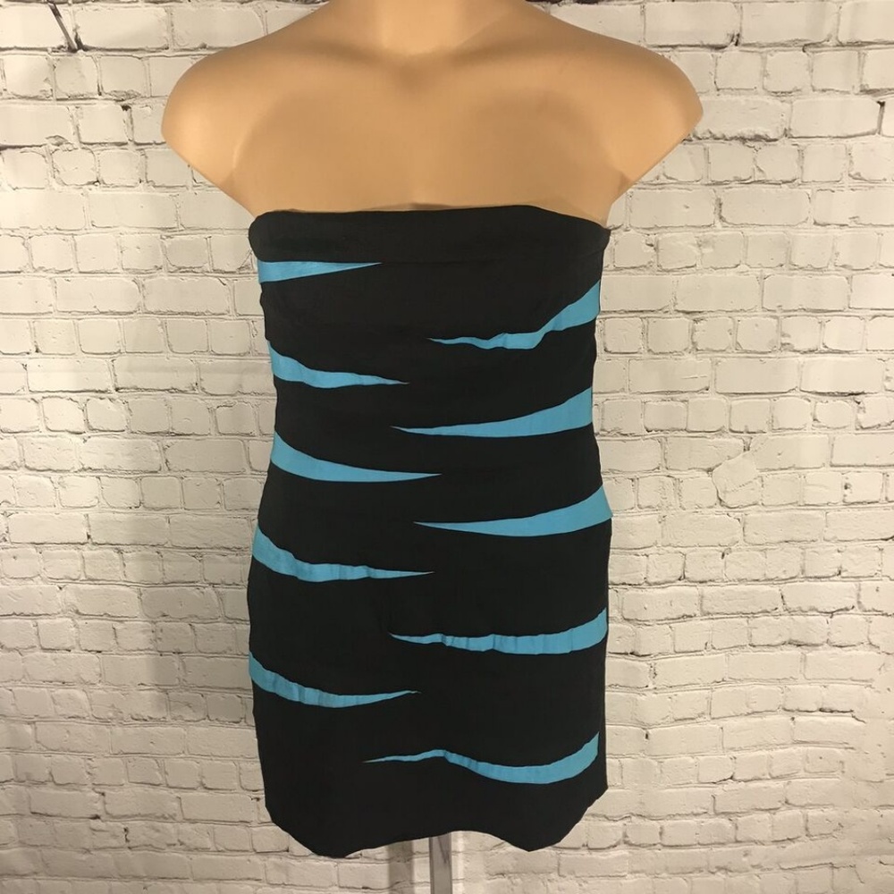 Jessica McClintock Strapless Cocktail Party Dress - Picture 1 of 7